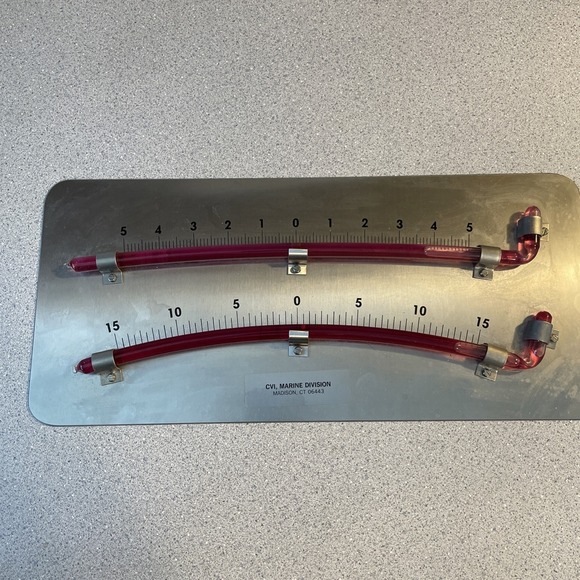 Other - LARGE MOELLER INSTRUMENT CO. SHIPS SUBMARINE TWIN TUBE CLINOMETER LEVEL